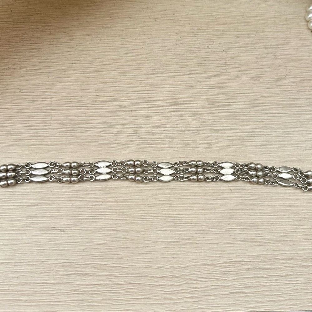 Sterling Silver Multi-Strand Bracelet (Repair Project) - Picture 2 of 2